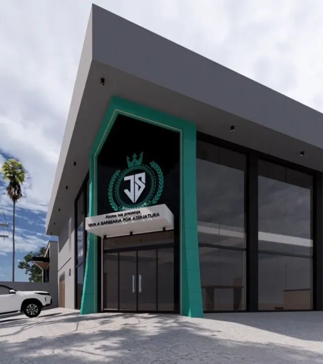Fachada da JS Barber Club, unidade Garavelo